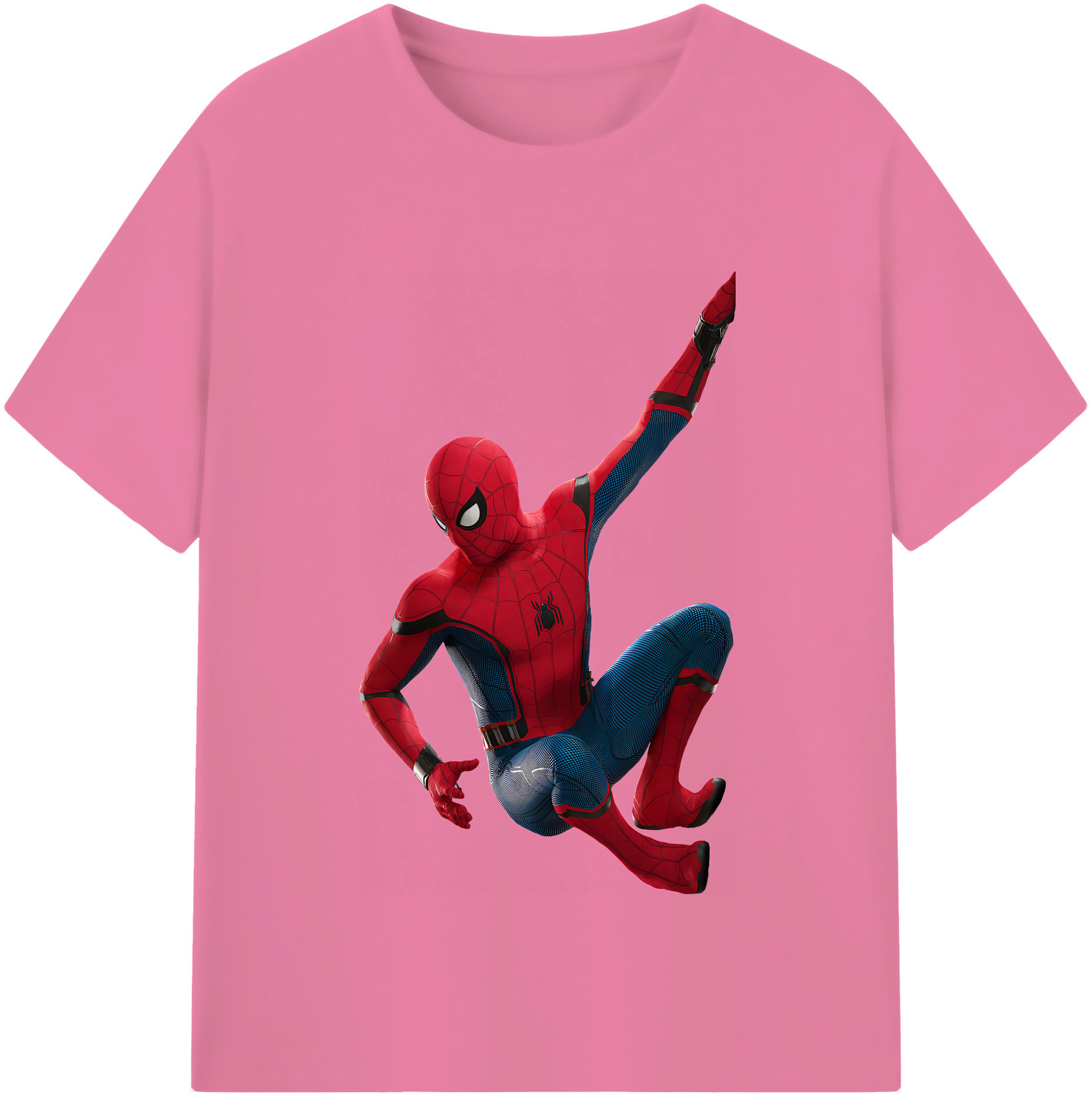（画像用） Spider Man スパイダーマン 綿100％半袖Tシャツ（フロントプリント）